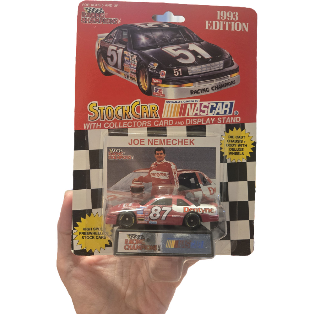 Joe Nemechek #87 Dentyne Racing Champions 1993 Edition 1:64 Diecast NASCAR